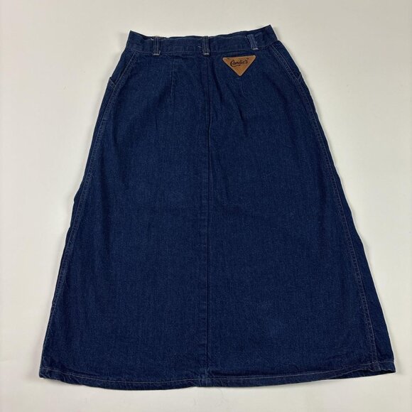 Y2K Candies Denim Skirt Juniors 11 Blue Vintage Button Front Mid Length - Picture 4 of 8